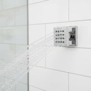 Cubix brass adjustable body jets wall mounted for bathroom shower